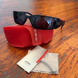 Prada Black and Red Sunglasses
